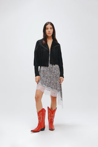 Slip dress largo Snake