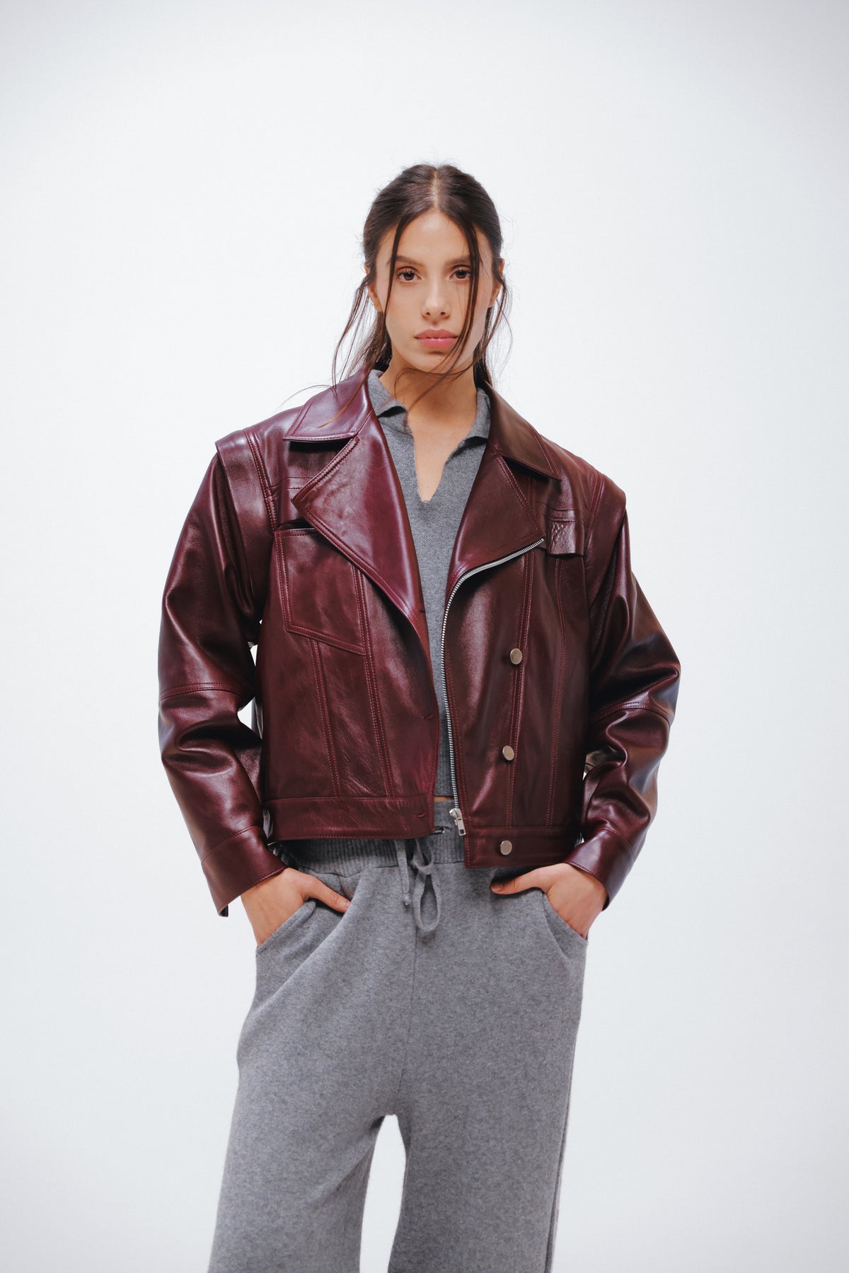 Detachable Black Cherry Jacket