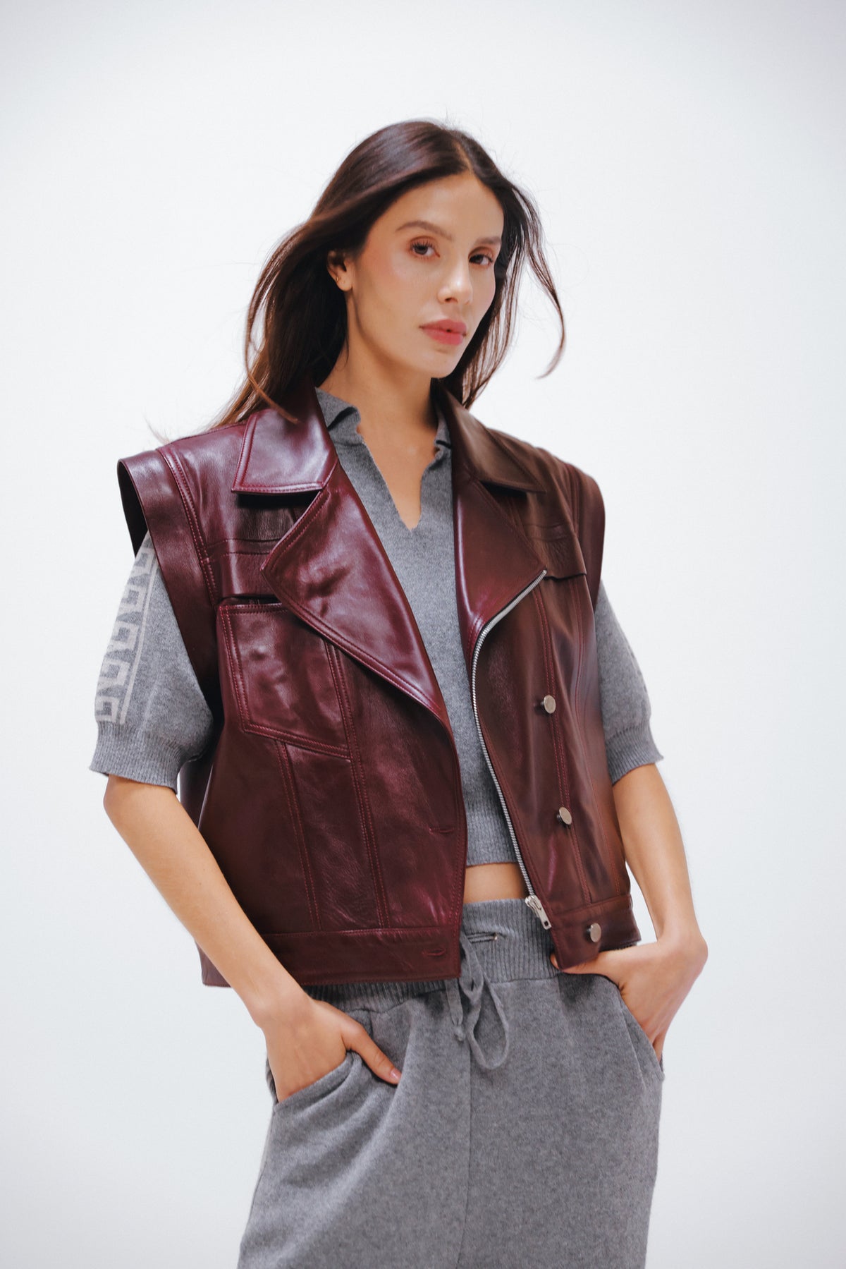 Detachable Black Cherry Jacket