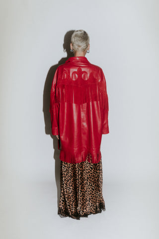 Chaqueta oversized Coyote roja