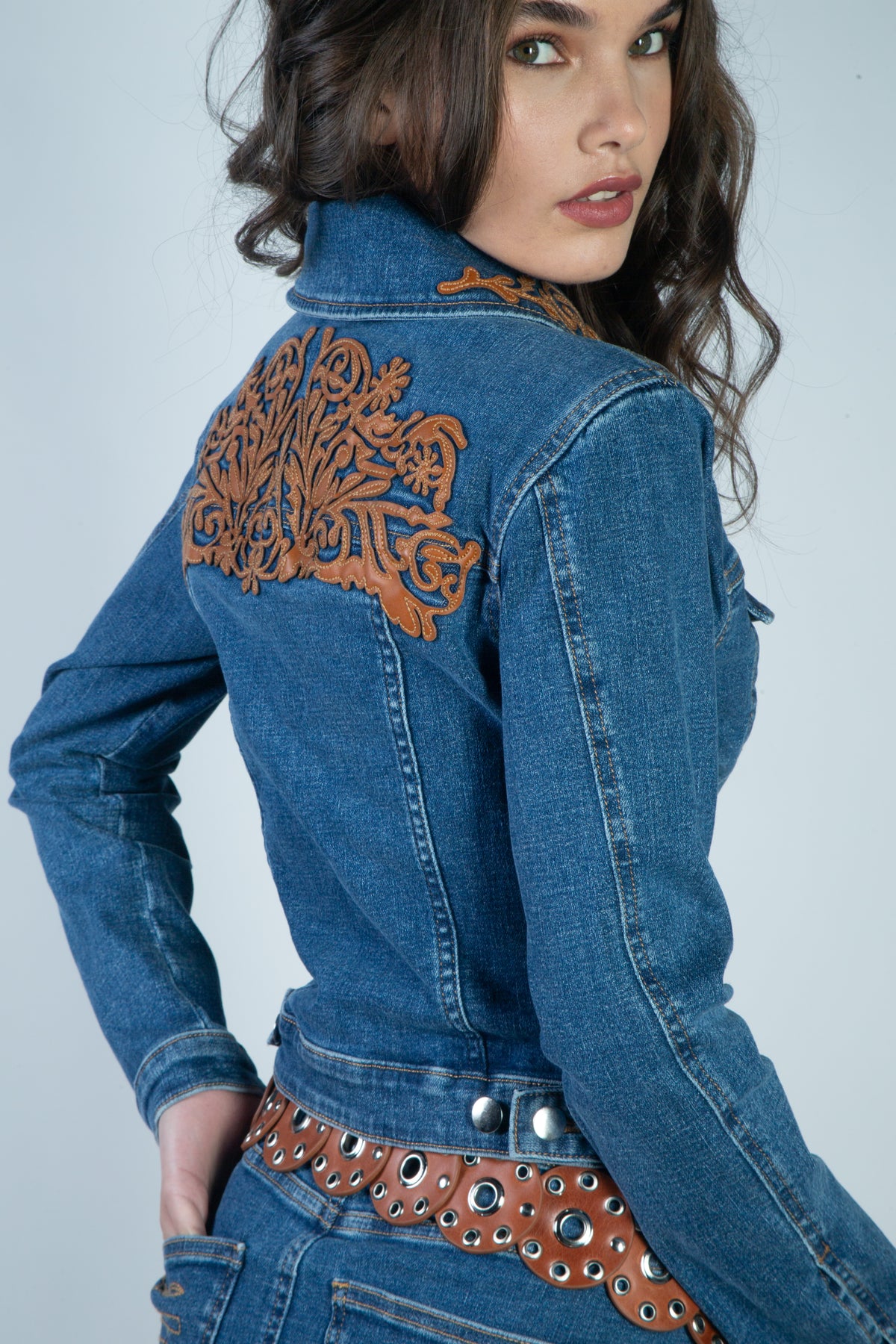 Chamarra Pockets Light Denim (Mujer)