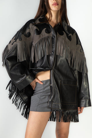 Chaqueta Oversized Coyote Ceniza