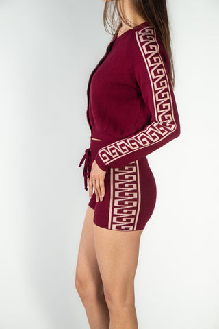 Cárdigan Charro Set Vino