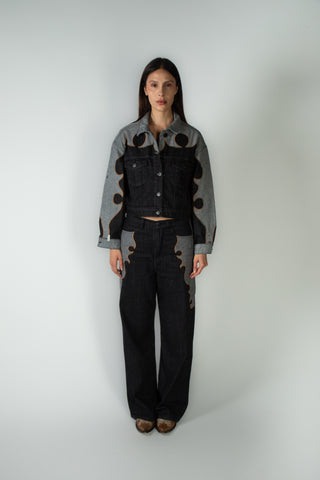 Chamarra Forastera Black Denim