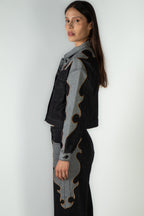 Chamarra Forastera Black Denim