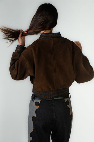 Chamarra Bomber Chocolate