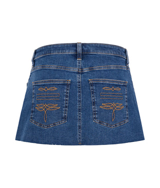 Mini Falda Pockets Light Denim