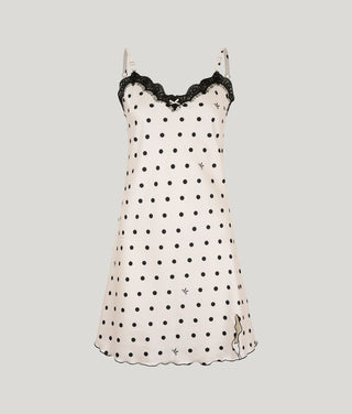 Mini Slip Dress Polka Dots