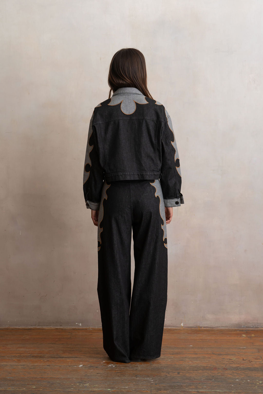 Chamarra Forastera Black Denim