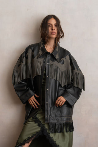 Chaqueta Oversized Coyote Ceniza