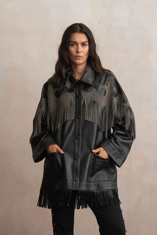 Chaqueta Oversized Coyote Ceniza