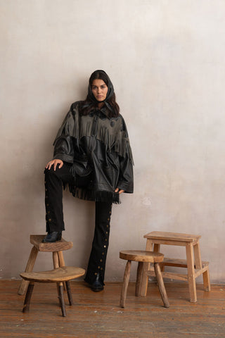 Chaqueta Oversized Coyote Ceniza