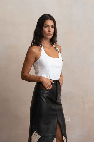 Top Hebilla Blanco