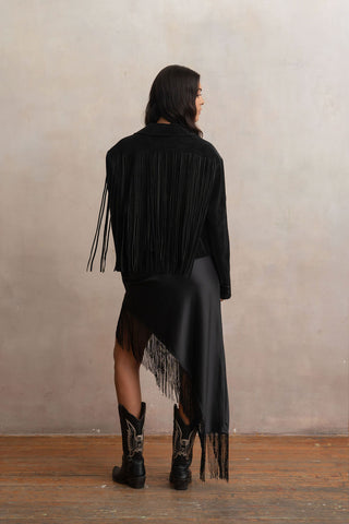 Chaqueta Selena Delgada Negra