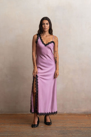 Slip Dress Largo Uva