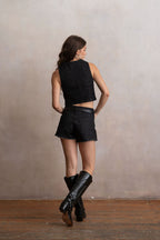 Botas Biker Glossy Black