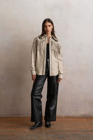 Scorpion Bone Fringed Shirt
