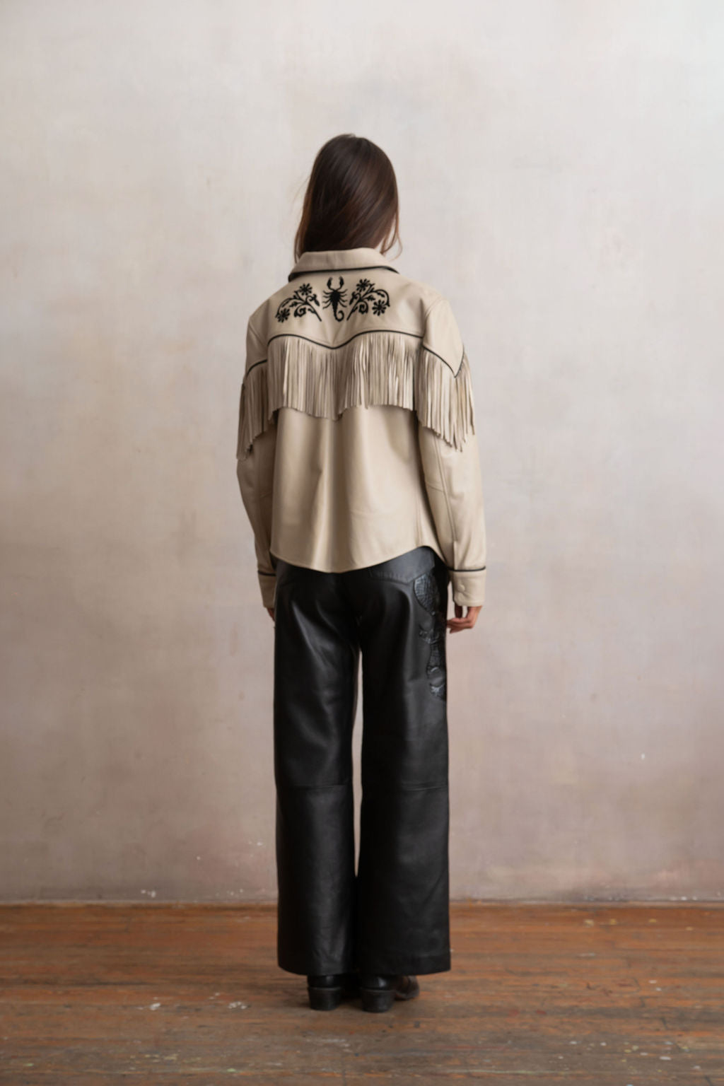 Scorpion Bone Fringed Shirt