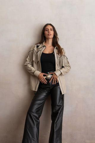Scorpion Bone Fringed Shirt