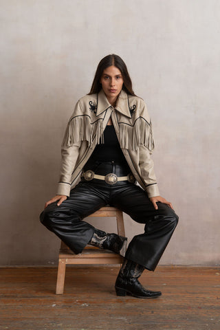 Scorpion Bone Fringed Shirt