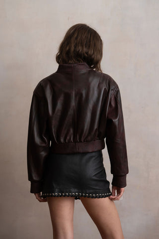 Chamarra Bomber Vino