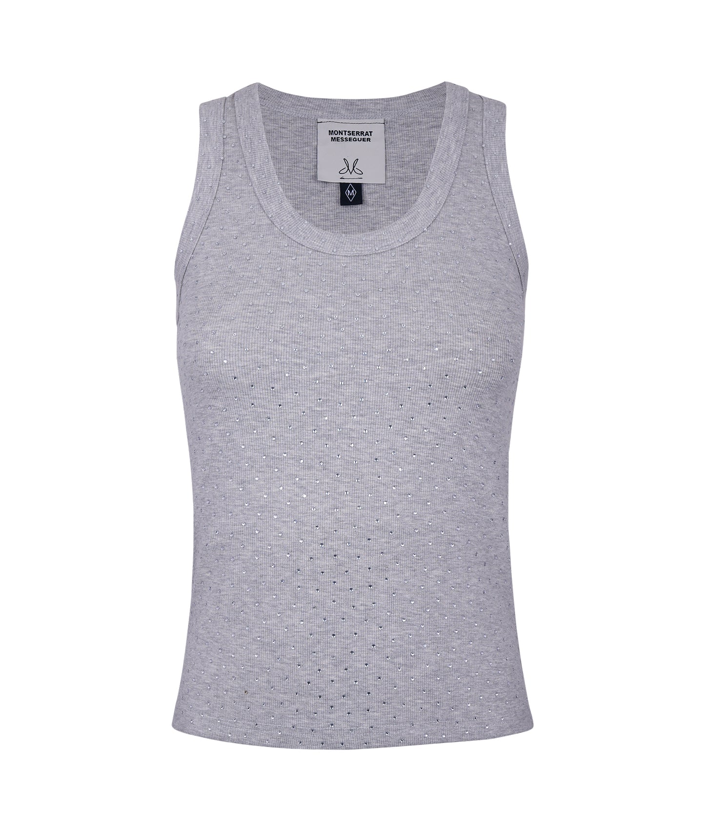 Sparkly tank gris