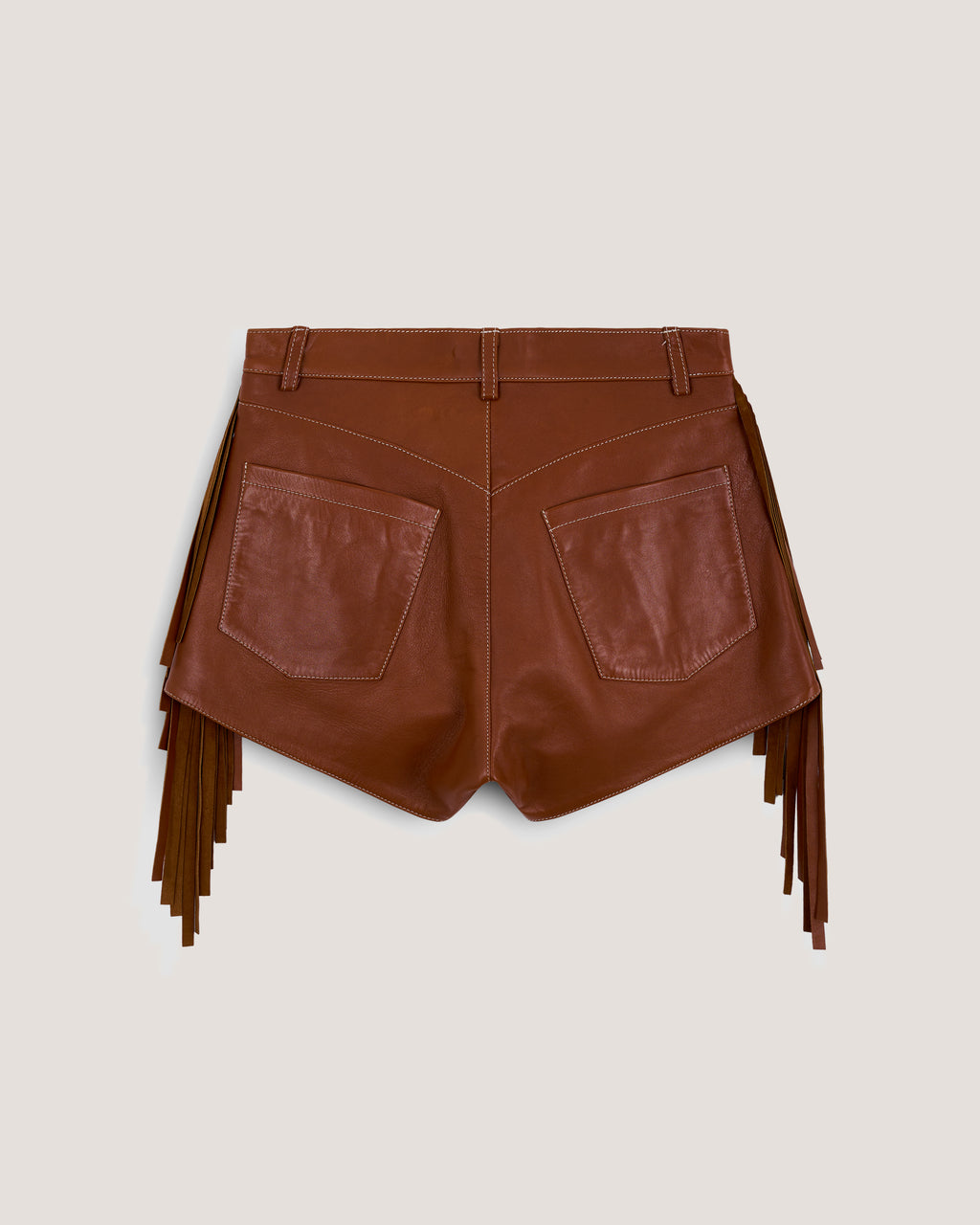 Short Caravana Camel con Flecos