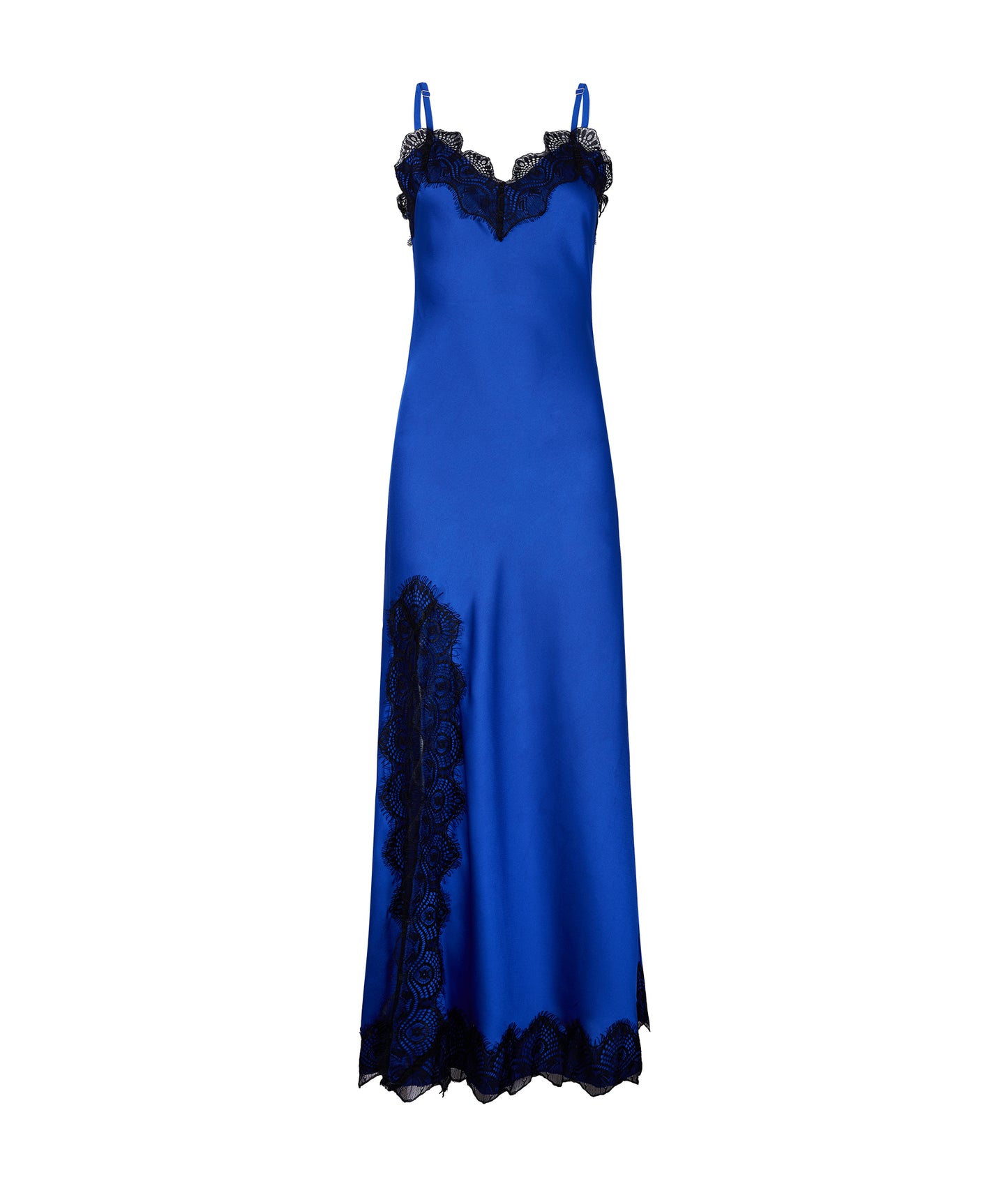 Slip dress largo royal blue