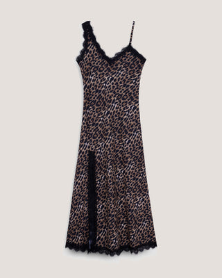 Slip dress largo cheetah
