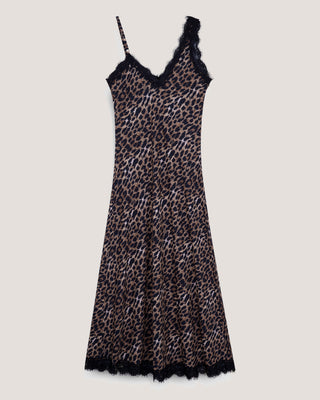 Slip dress largo cheetah