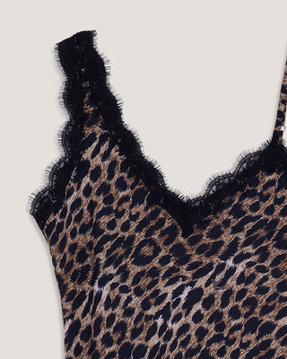 Slip dress largo cheetah