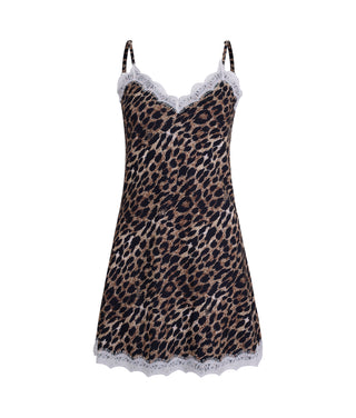 Mini Slip Dress Cheetah