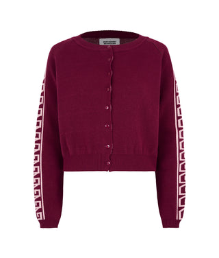 Sudadera Cárdigan Charro Vino