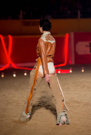 Honey leather pocket jacket