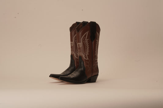 Jornada Duo Black and Brown Boots