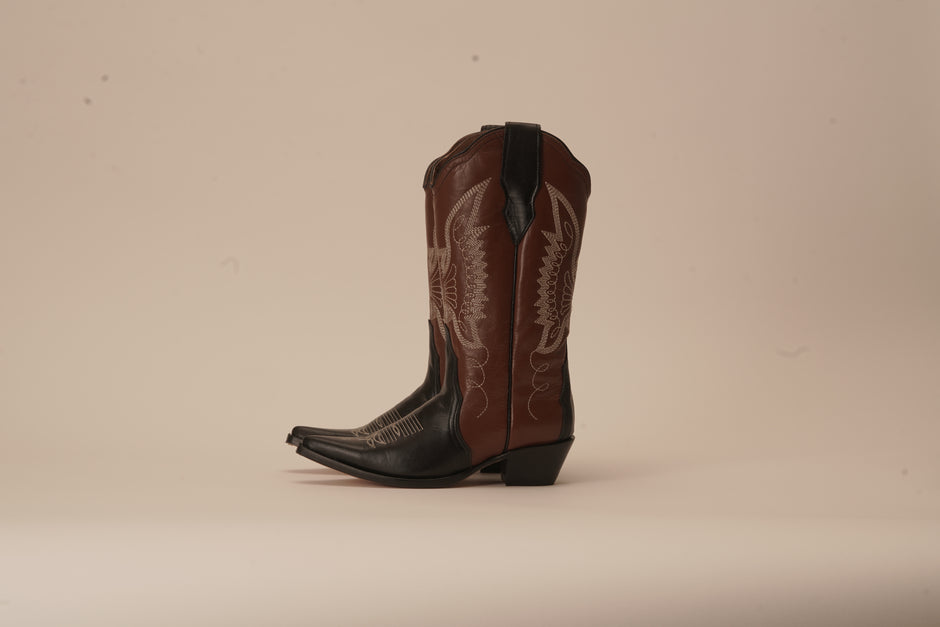 Jornada Duo Black and Brown Boots